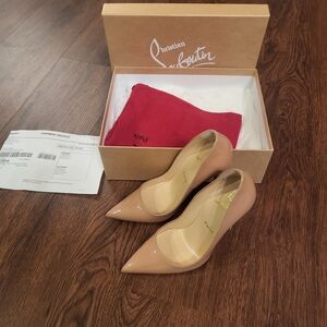 Christian Louboutin So Kate 120 Nude Pumps